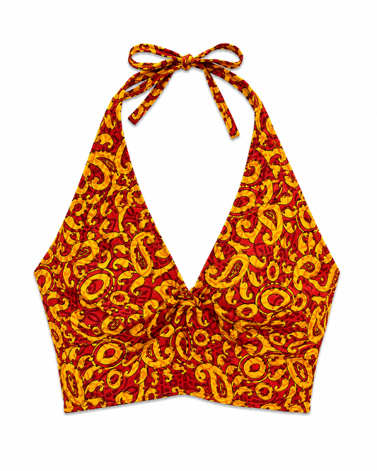 Reversible silk top