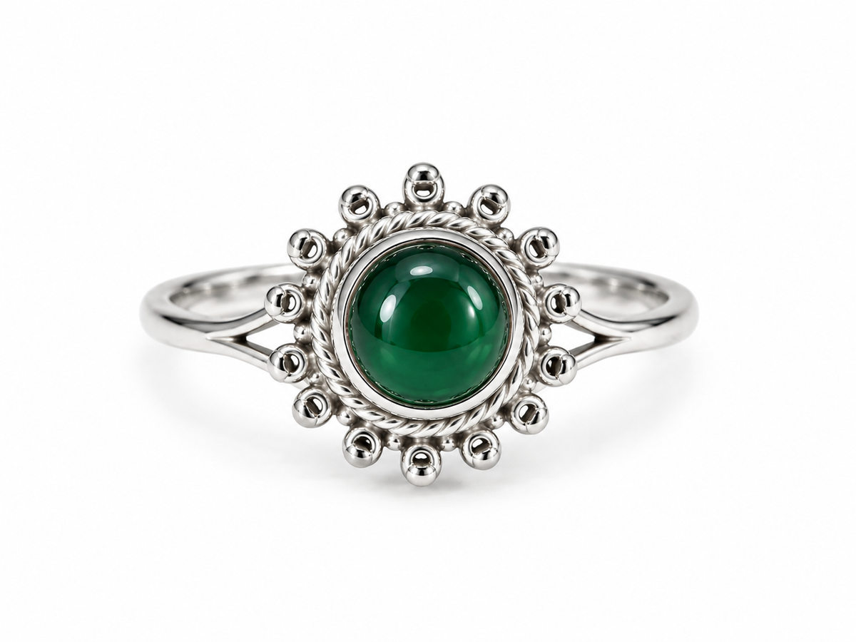 Size 8 silver ring