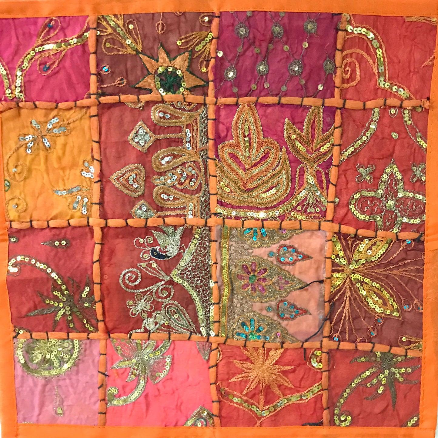 Ganesha Handicrafts Square Shape Indian handcrafted embroidered traditional cushion covers, Cushion Covers, Traditional Cushion Covers, Embroidered Cushion Covers, Indian Handcrafted Cushion Covers, Square Shape Cushion Covers