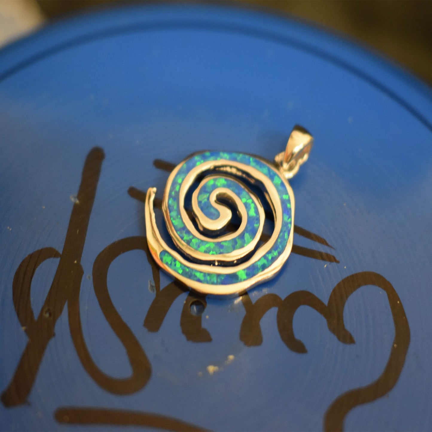 Ganesha Handicrafts, Blue Cultured Opal Swirl, Cultured Opal Swirl, Blue Opal Swirl, Women's fashion Opal Swirl, Traditional Opal Swirl.