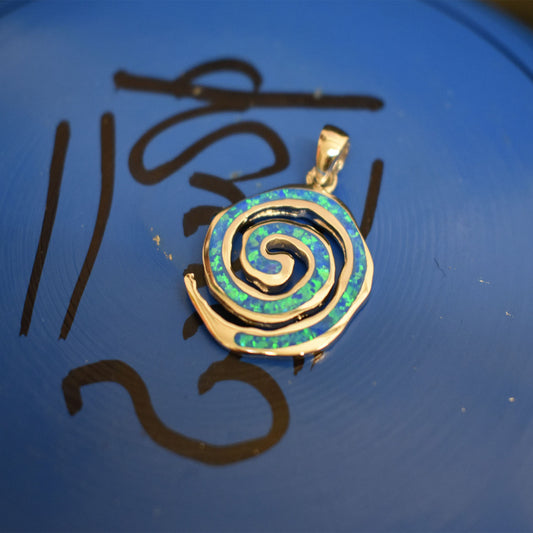 Ganesha Handicrafts, Blue Cultured Opal Swirl, Cultured Opal Swirl, Blue Opal Swirl, Women's fashion Opal Swirl, Traditional Opal Swirl.