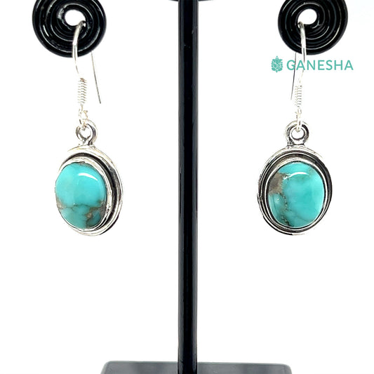 Ganesha Handicrafts, Women's 925 Sterling Silver Chain,Blue Turquoise - 925 Sterling Silver Jewellery Gift Set With Free Chain, Fashion for Women's Jewellery Gift set with Free Chain,