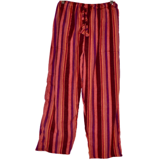 Ganesha Handicrafts, Brushed Fabric Cosy Trousers, Women's Trousers , Fashion for women Trousers. Red Colour Fabric Trousers.