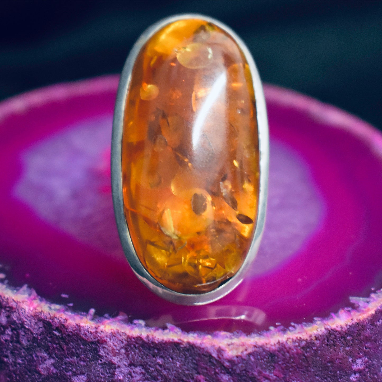 Ganesha Handicrafts, Chunky Amber Ring, Amber Ring, Chunky Ring, Womens Chunky Amber Ring, Trending Rings, Ring, Style Trend Ring List.