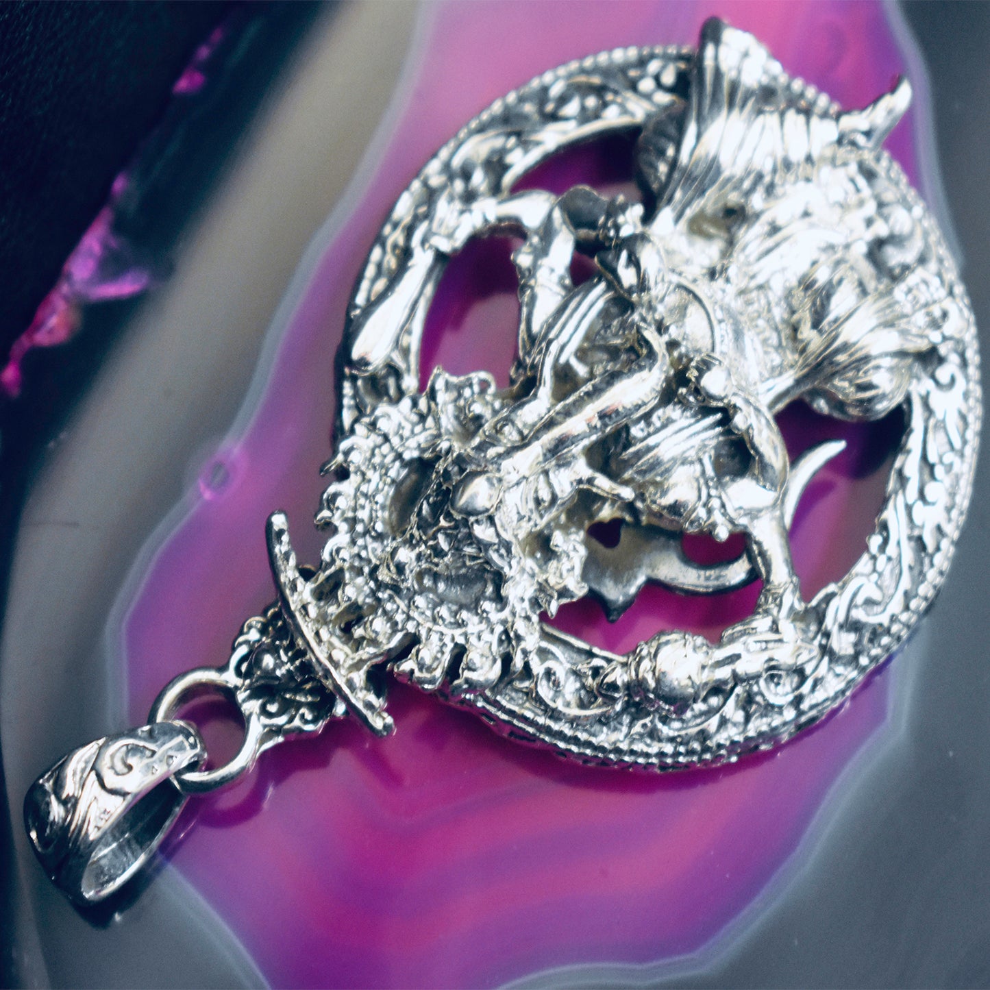 Ganesha Handicrafts, Chunky Ganesh Medallion Pendant (925), Chunky Medallion Pendant , Chunky Ganesh Pendant, 925 Chunky Ganesh Medallion Pendant,