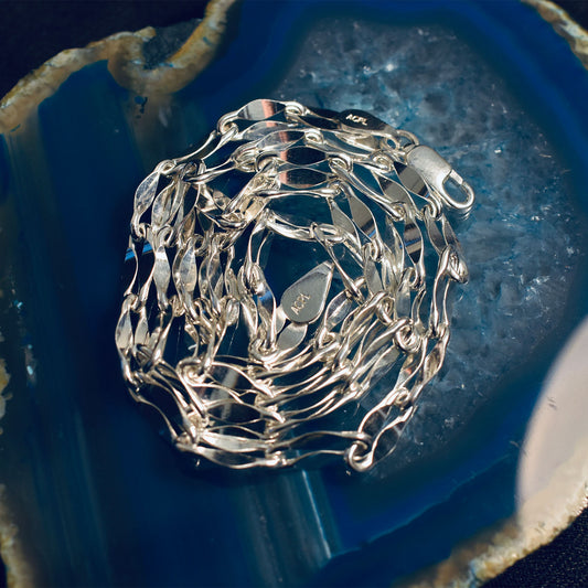 Ganesha Handicrafts Chunky Hammered Chain(925), Chain, Hammered Chain, Chunky Chain, Stylish Chain, Womens Chain