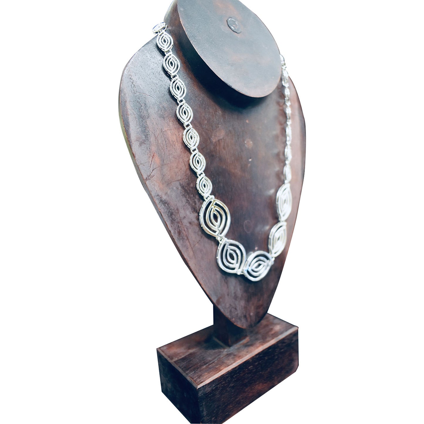 Ganesha Handicrafts Chunky Silver Eye Necklace, Necklace, Silver Necklace, Chunky Necklace, Eye Necklace, Trending Necklace, New Design Necklace