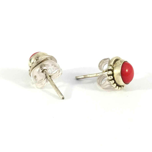 Ganesha Handicrafts, Coral Stud Earrings | 925 Sterling Silver, 925-Silver Stud Earring, Coral Stud Earring, Womens Trending Earrings, New Modern Stud Earring, Womens Fashion Earrings.