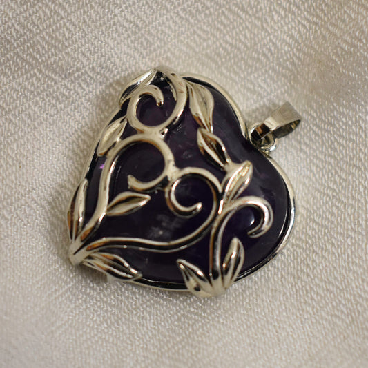 Ganesha Handicrafts, Costume Amethyst Heart, Amethyst Heart, Womens trending Amethyst Heart, New Model Womens Amethyst Heart, Womens Modern Amethyst Heart, Fashion for Womens Amethyst Heart.