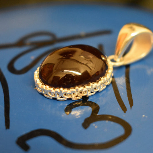 Ganesha Handicrafts, Detailed Garnet Pendant, Garnet Pendant, Women's Trending Pendant, New Modern Womens Pendant, Womens Fashion New Model Pendant.