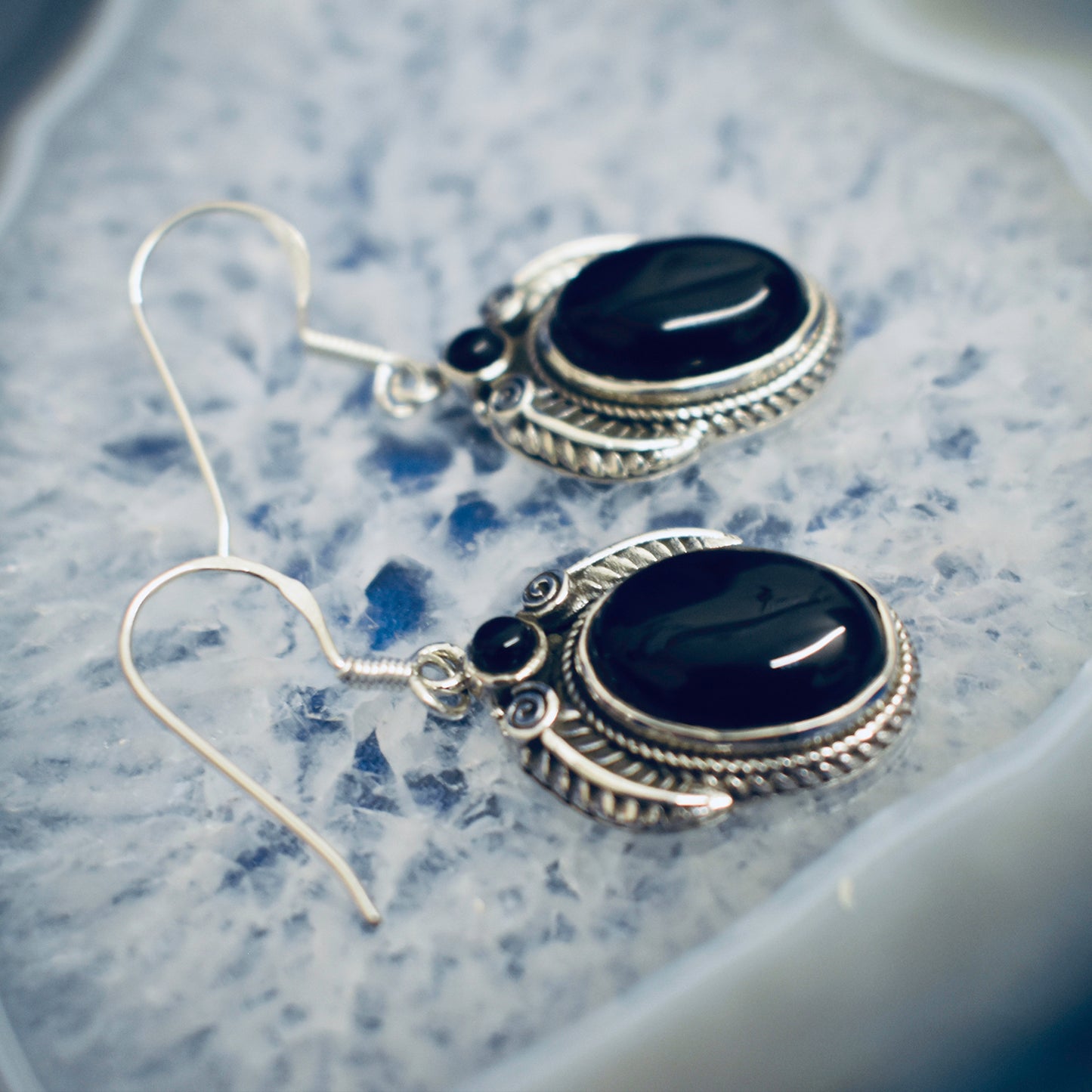 Ganesha Handicrafts, Detailed Onyx Earrings, Onyx Earrings, Womens Trending Earrings, New Model Women's Earrings, Women's Modern Earrings, Womens stylish Earrings.