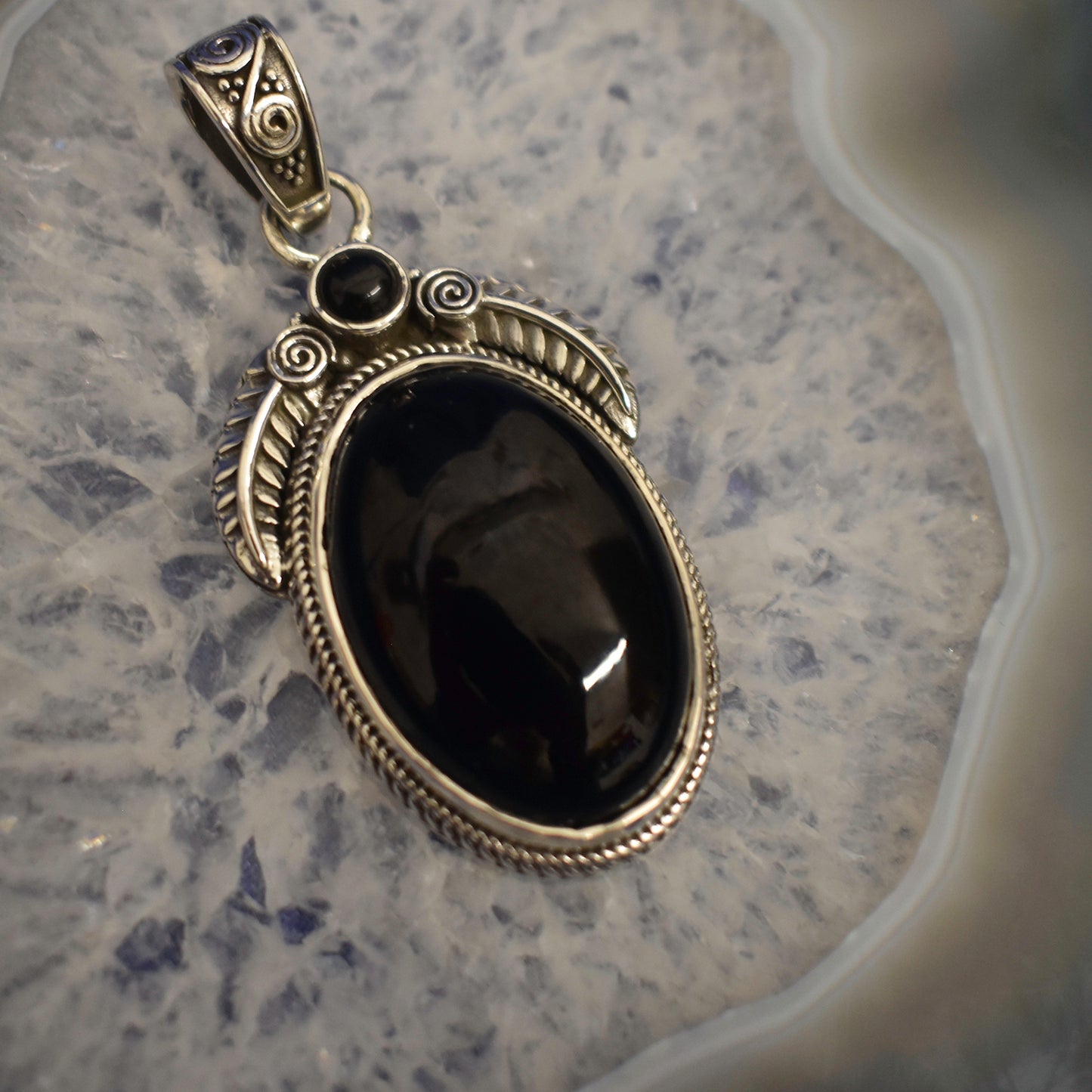 Ganesha Handicrafts, Detailed Onyx Pendant, Womens Trending Pendant, New Model pendant, Women's Modern Pendant, Fashion For Women's Pendant.