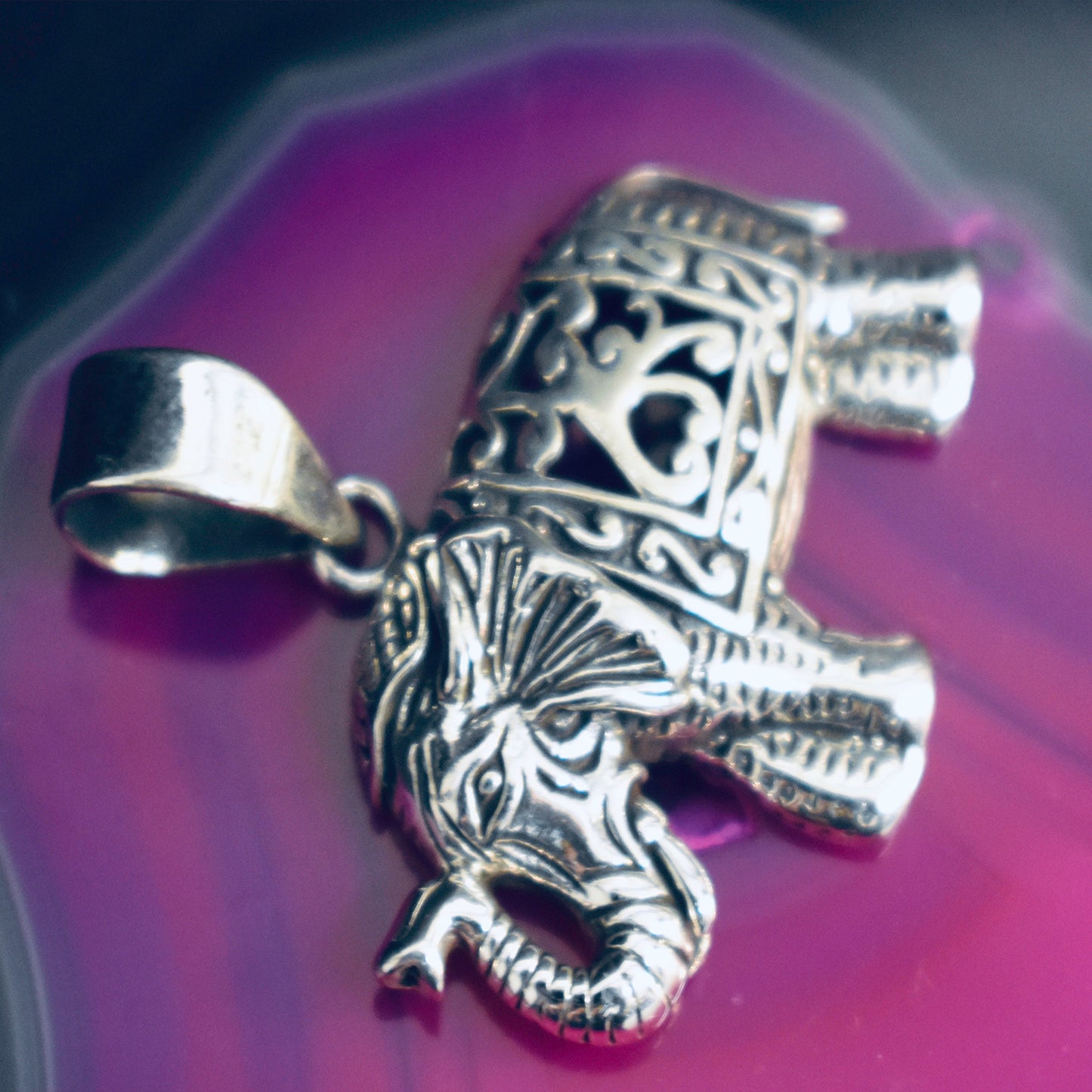 Ganesha Handicrafts, Elephant Pendant (925), Elephant Model Pendant, 925-Elephant Pendant, New Trending Pendant, New Modern Pendant, Model Pendant.