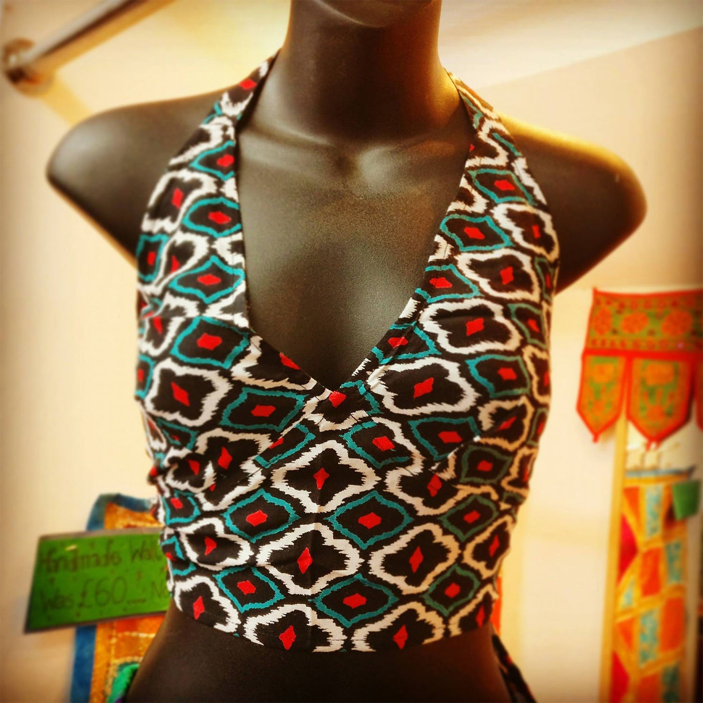 Ganesha Handicrafts- Womens Choli Indian Crop Top Dancewear Dotted Multicoloured, Womens Choli indian crop top Dancewear, Womens Dance wear, Womens Crop Top Dancewear.