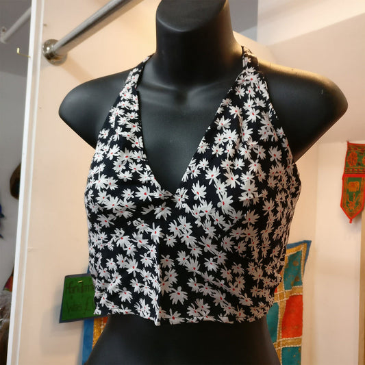 Ganesha Handicrafts-Women Choli Indian Crop Top Dancewear , Women Dancewear White Floral, Choli Indian Crop Top Dancewear For Women . Women Dancewear White Floral .