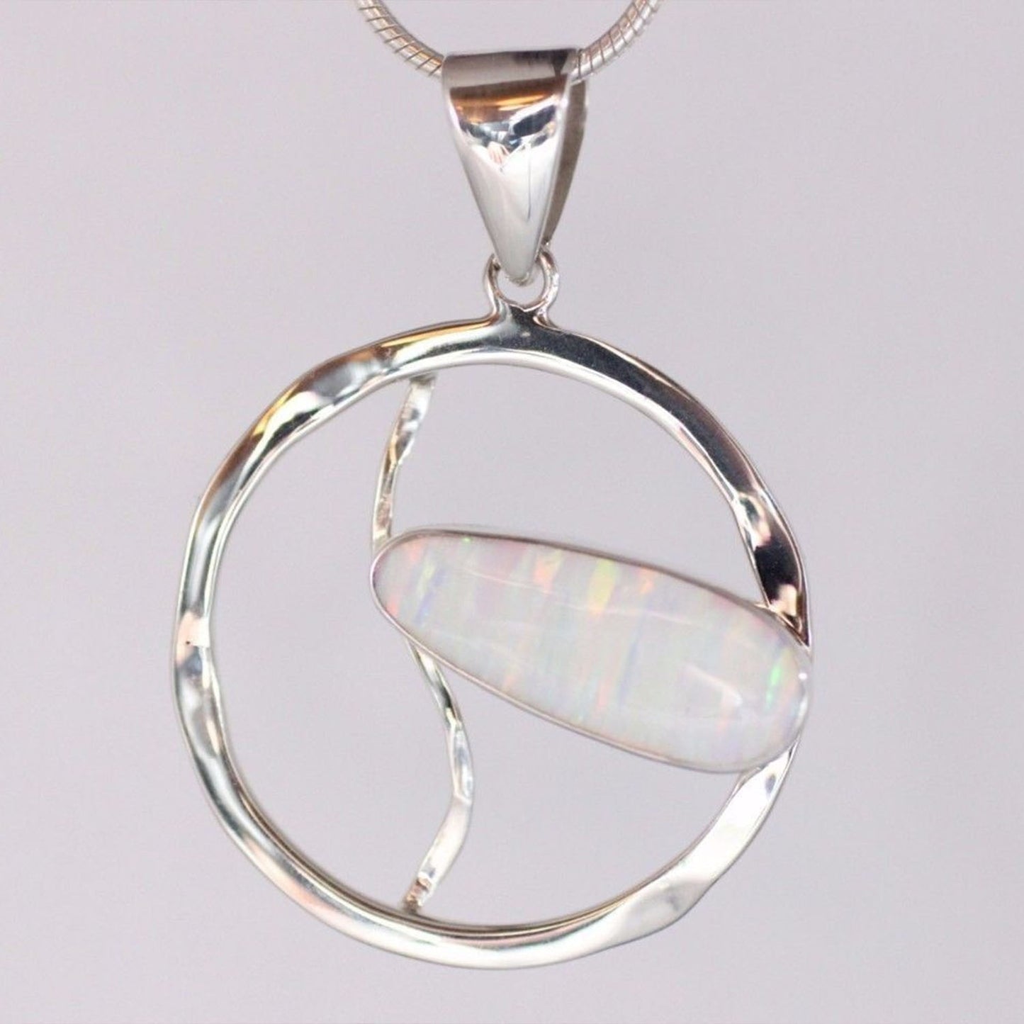 ganesha-handicrafts AAA Japanese Cultured Opal Pendant 925 Sterling Silver Necklace Jewellery, 925 Sterling Silver Necklace Jewellery, Necklace, Opal Pendant, 925 Sterling Silver, jewellery