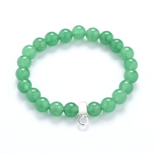 Ganesha Handicrafts, Green Aventurine Bracelet, Green Bracelet, Aventurine Bracelet, Mens Trending Bracelet, Women's Trending Bracelet, Round shape Bracelet, Stylish Braceleted.