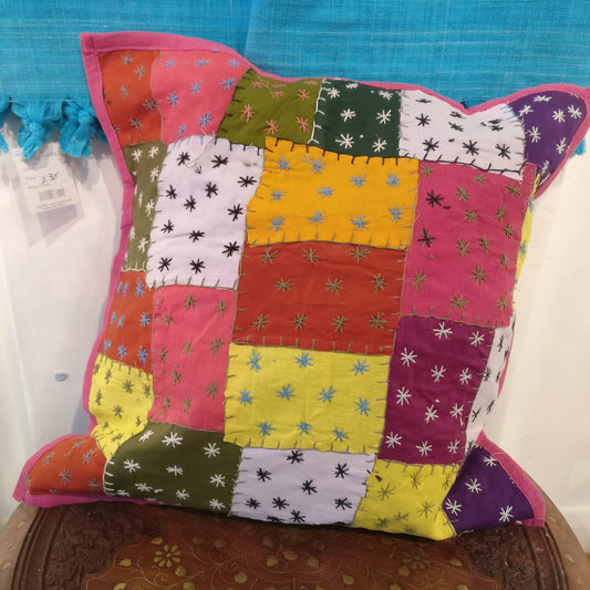 Ganesha handicrafts Handmade cotton patchwork cushion covers , Cushion covers , Cotton covers , Patch covers