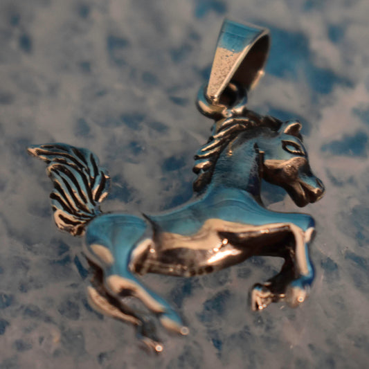 Ganesha Handicrafts, Horse Pendant (925) Sterling Silver, Silver Pendant, 925-Sterling Silver Pendant, Horse Model Pendant, Women's Like Pendant, New Trending Pendant.
