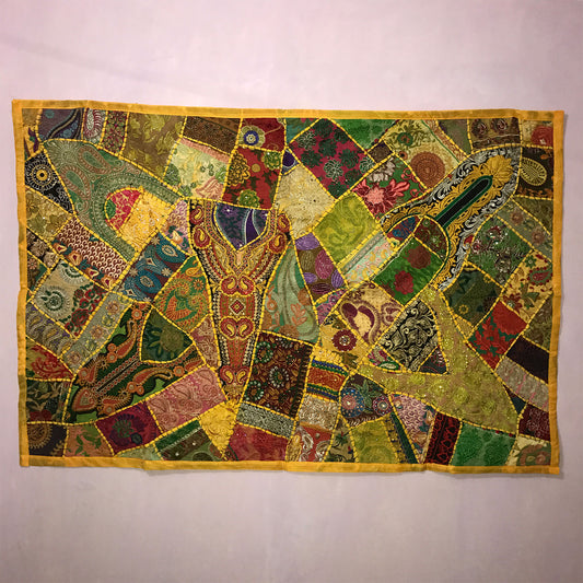 Ganesha Handicrafts Indian Handcrafted Sequin Beaded Wall Hanging, Wall Hanging, Beaded Wall Hanging, Handcrafted Wall Hanging, Sequin Beaded Wall Hanging, Multicolour Wall Hanging