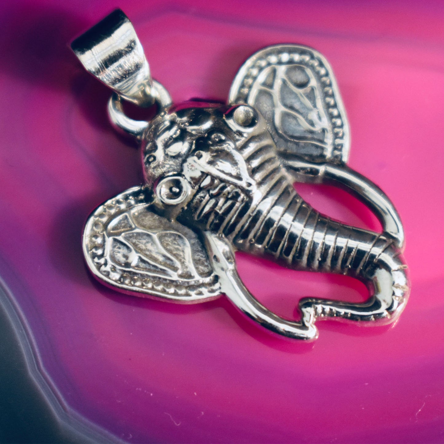 Ganesha Handicrafts Indian elephant Head Pendant, Pendant, Head Pendant, Elephant Pendant, Indian Pendant, Indian Elephant Pendant, Elephant Head Pendant, Silver Pendant