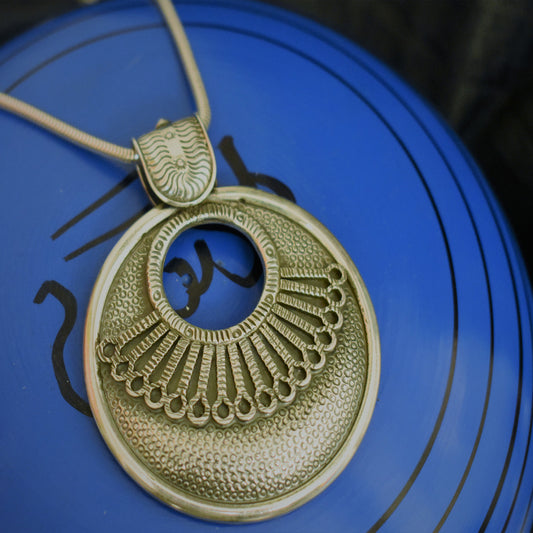 Ganesha Handicrafts, Large Oxidised Pendant, Large size Pendant, Womens Stylish Pendant, Womens Modern Pendant, Womens New Modern Trending Pendant, Womens Fashion Stylish Pendant, Traditional Women's Pendant.