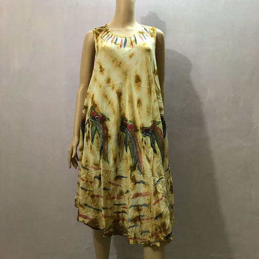 Ganesha Handicrafts, Mix Coloured Cut Sleeve, Dolphin Print Dress, Mix Coloured Dolphin Cut Sleeve Dress, Womens Trending Dress, New Model Womens Dress, Womens Fashion Dress.