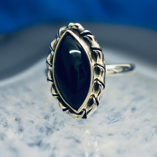 Ganesha Handicrafts, Modern Detailed Onyx Ring, Modern Onyx Ring, Womens New Model Ring, New Modern Ring For Women's, Women's Fashion Ring.