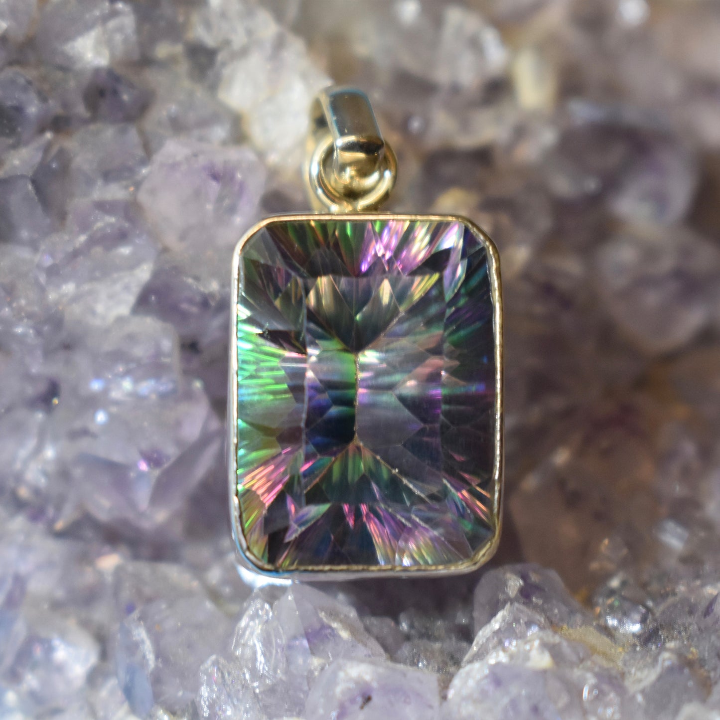 Ganesha Handicrafts, Mystic Topaz Pendant, Mystic Pendant, Topaz Pendant, Women's Trending Pendant, New Modern Pendant, Women's Fashion Pendant, Women's New Modern Pendant, Women's Stylish Pendant.