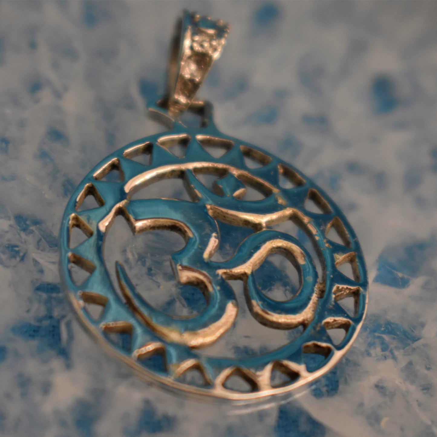 Ganesha Handicrafts, Sterling Silver Om Pendant (925), Sterling Silver Om Pendant, Om Silver Pendant, 925-Silver OM Pendant, Traditional Pendant, Trending Pendant.