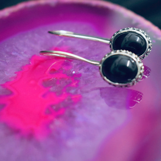 Ganesha Handicrafts, Onyx Fixed Latch Earrings, Onyx Earrings, Womens trending Earrings, New Model Earrings, Women's Modern Earrings, Women's Stylish Earrings.