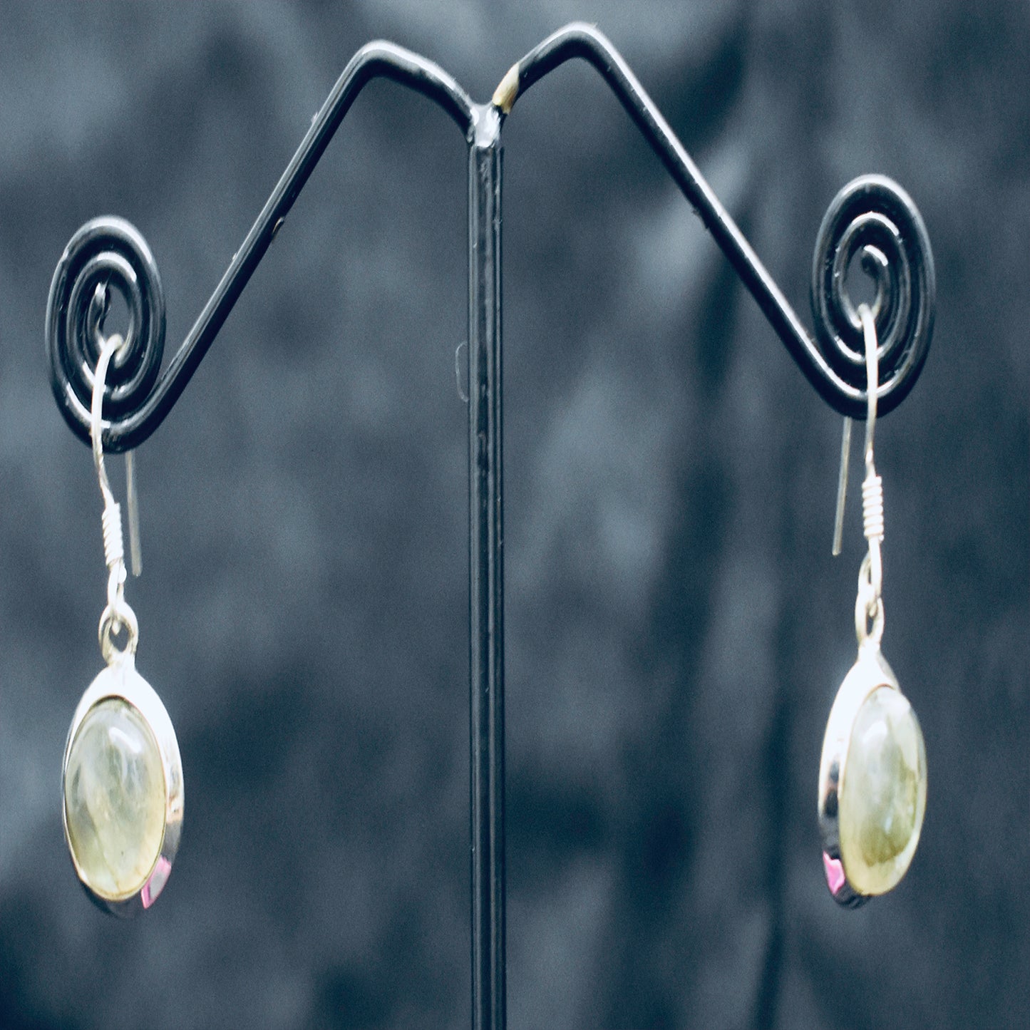 Ganesha Handicrafts, Plain Circle Labradorite Earrings, Circle Labradorite Earrings, Plain Labradorite Earrings, Women's Trending Earrings, New Model Women's earrings, Women's Stylish Earrings.