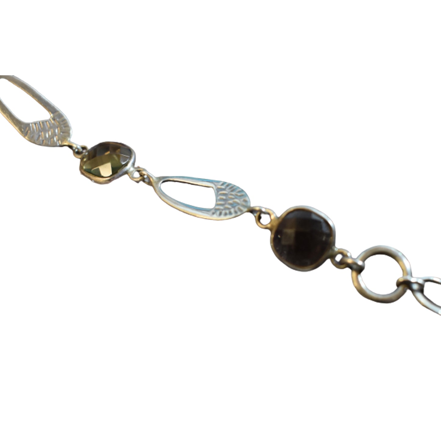 Ganesha Handicrafts, Smoked Quartz Faceted Silver Bracelet (925), Silver Bracelet, 925-Silver Bracelet, Womens trending Bracelet, Mens Trending Bracelet, New Bracelet collections List.