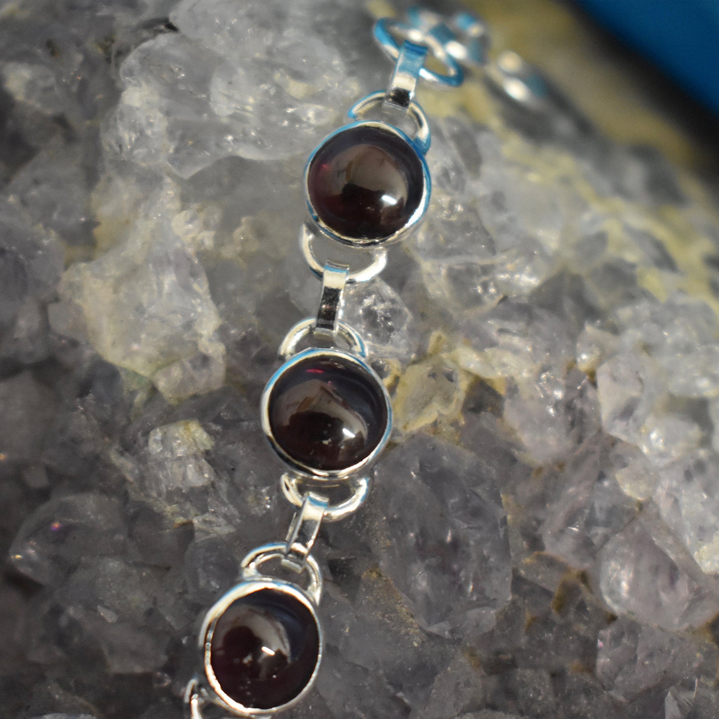 Ganesha Handicrafts, Sterling Silver Amethyst Bracelet (925), Silver Amethyst Bracelet, 925-Sterling Silver Bracelet, Amethyst Bracelet, Womens Trending Bracelet, Fashion For Women's Bracelet.