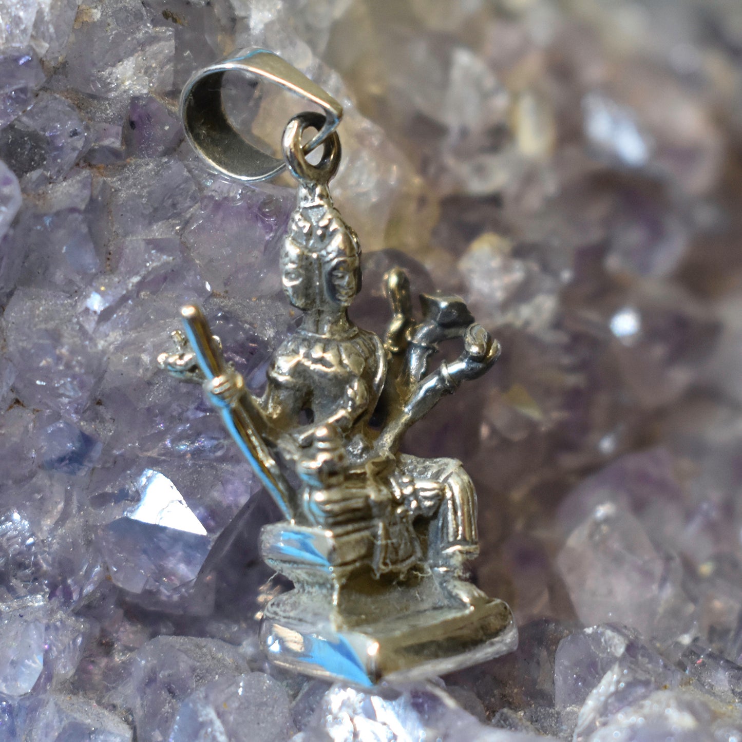 Ganesha Handicrafts, Sterling Silver Brahma Pendant (925), Sterling Silver Pendant, 925-Sterling Silver Brahma Pendant, Womes Trending Pendant, Womens Style Pendant, Modern Pendant for Women's.