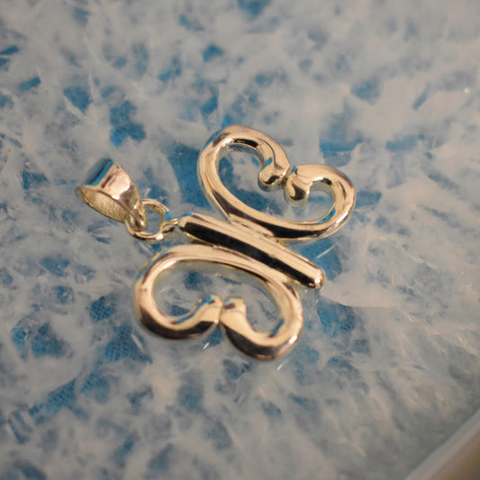 Ganesha Handicrafts, Sterling Silver Petite Butterfly Pendant (925), Silver Pendant, 925-Sterling Silver Pendant, Petite Butterfly Model Pendant, Women's Trending Pendant, Modern Pendant for Women's.