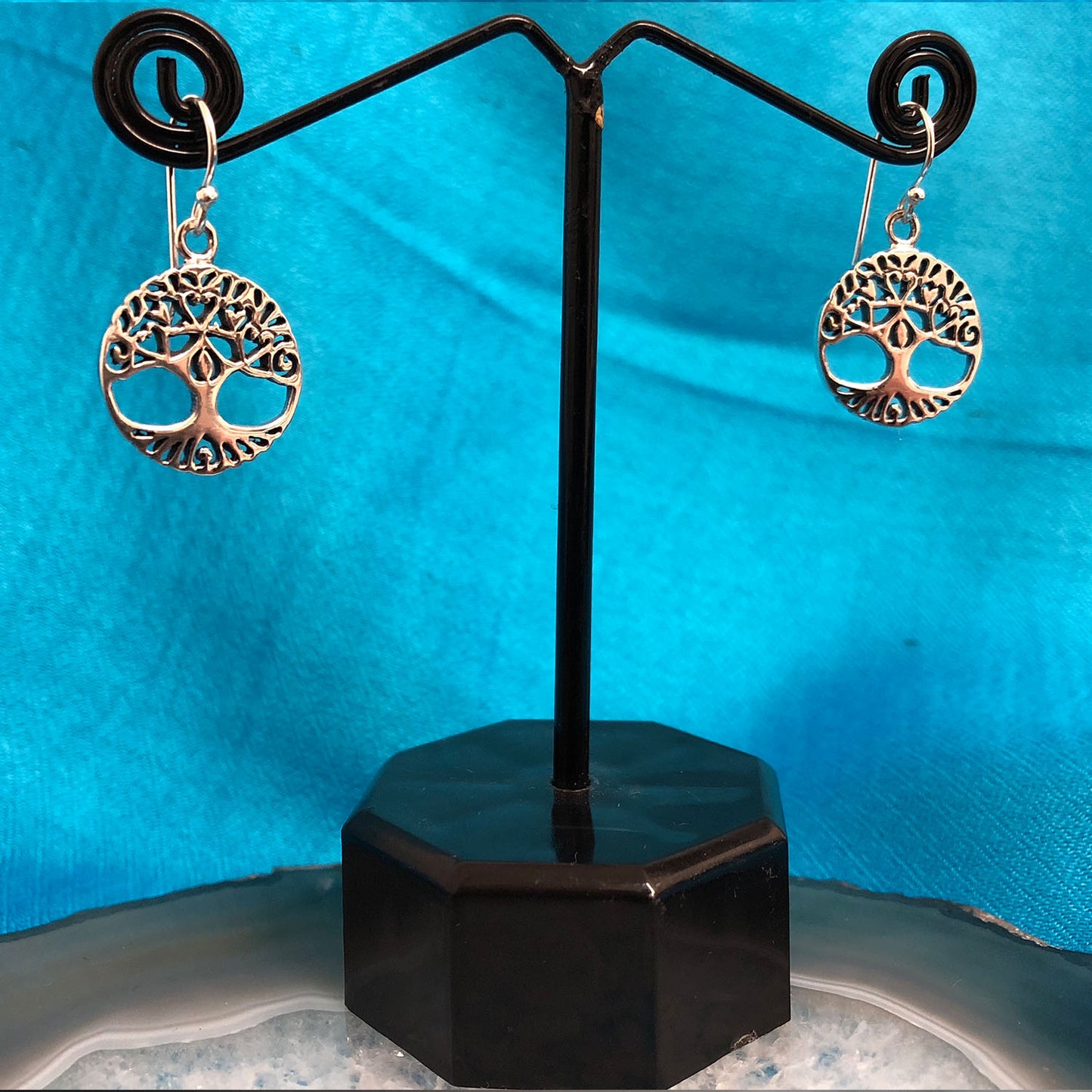 Ganesha Handicrafts, Tree of Life Earrings (925) Sterling Silver, Tree of Life Earrings, 925-Sterling Silver Earrings, Silver Life Tree pendant, Womens New Trending pendant, New Model Pendant, Womens Fashion Pendant.
