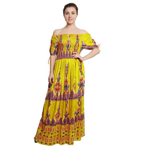 Women Maxi Dress Floral Pattern