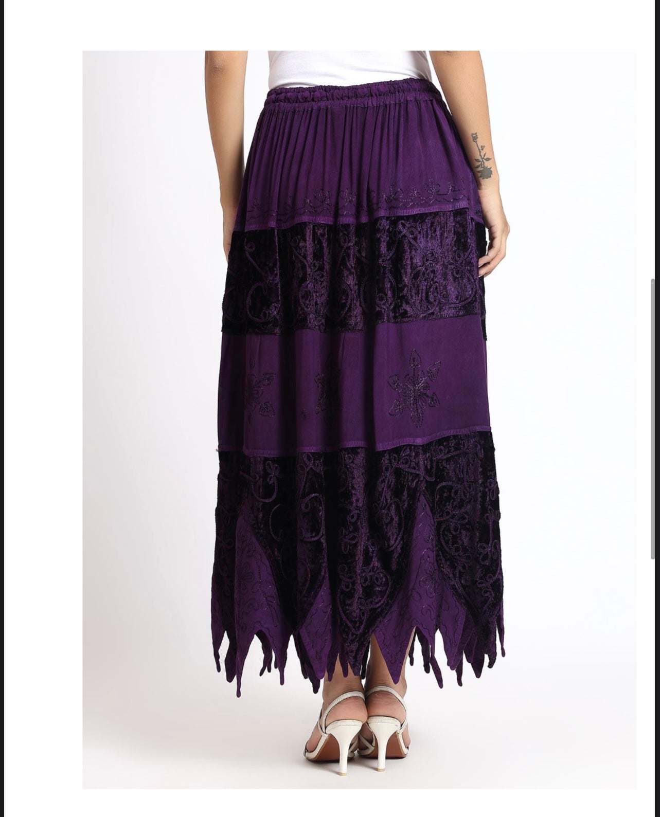 RAYON VELVET SKIRT