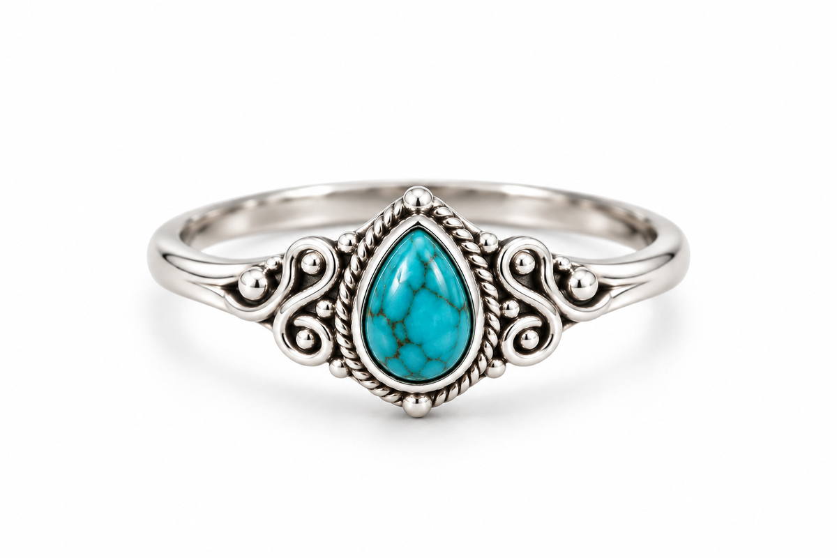 Size 8 silver ring