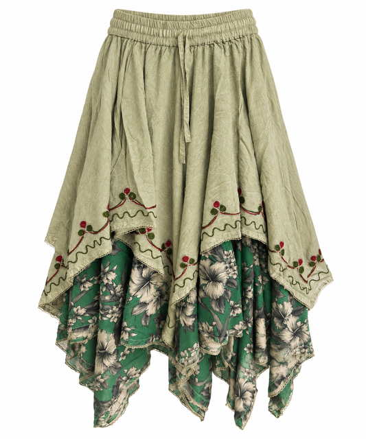 Boho Maxi Skirt(1629)