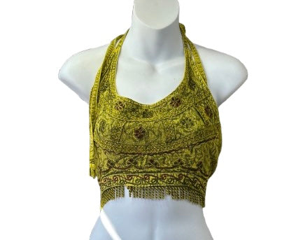 Embroidered crop top