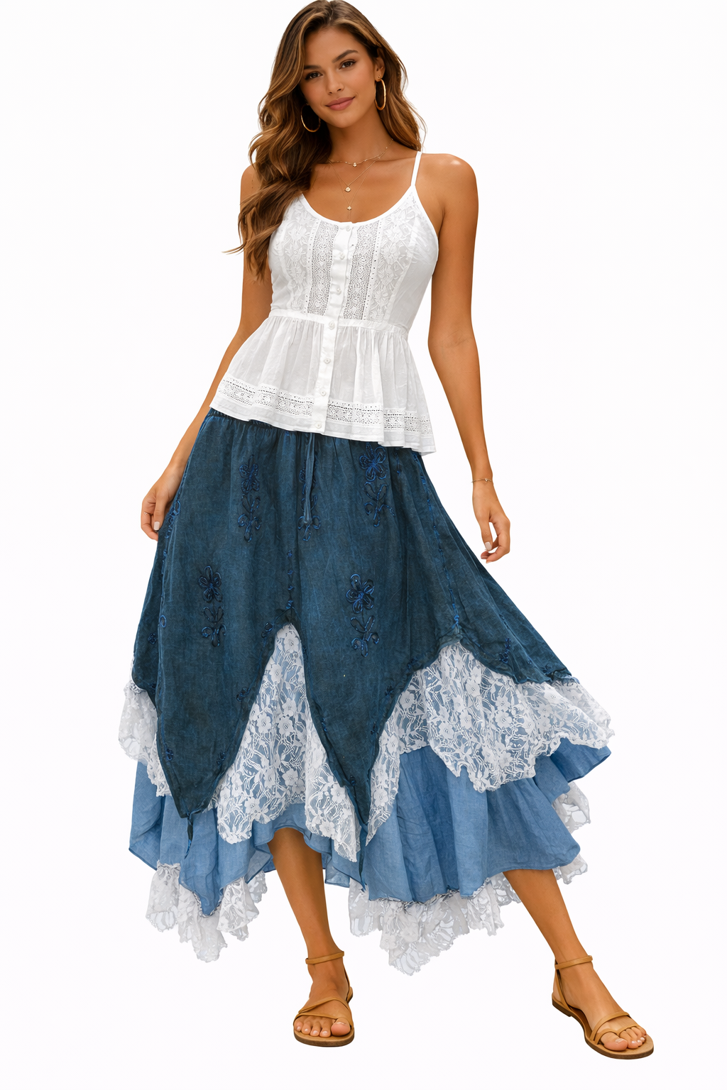 Boho Patchwork Skirt