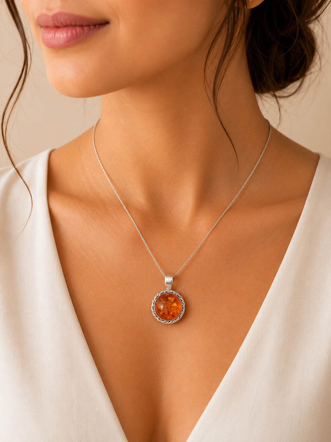 Amber pendants