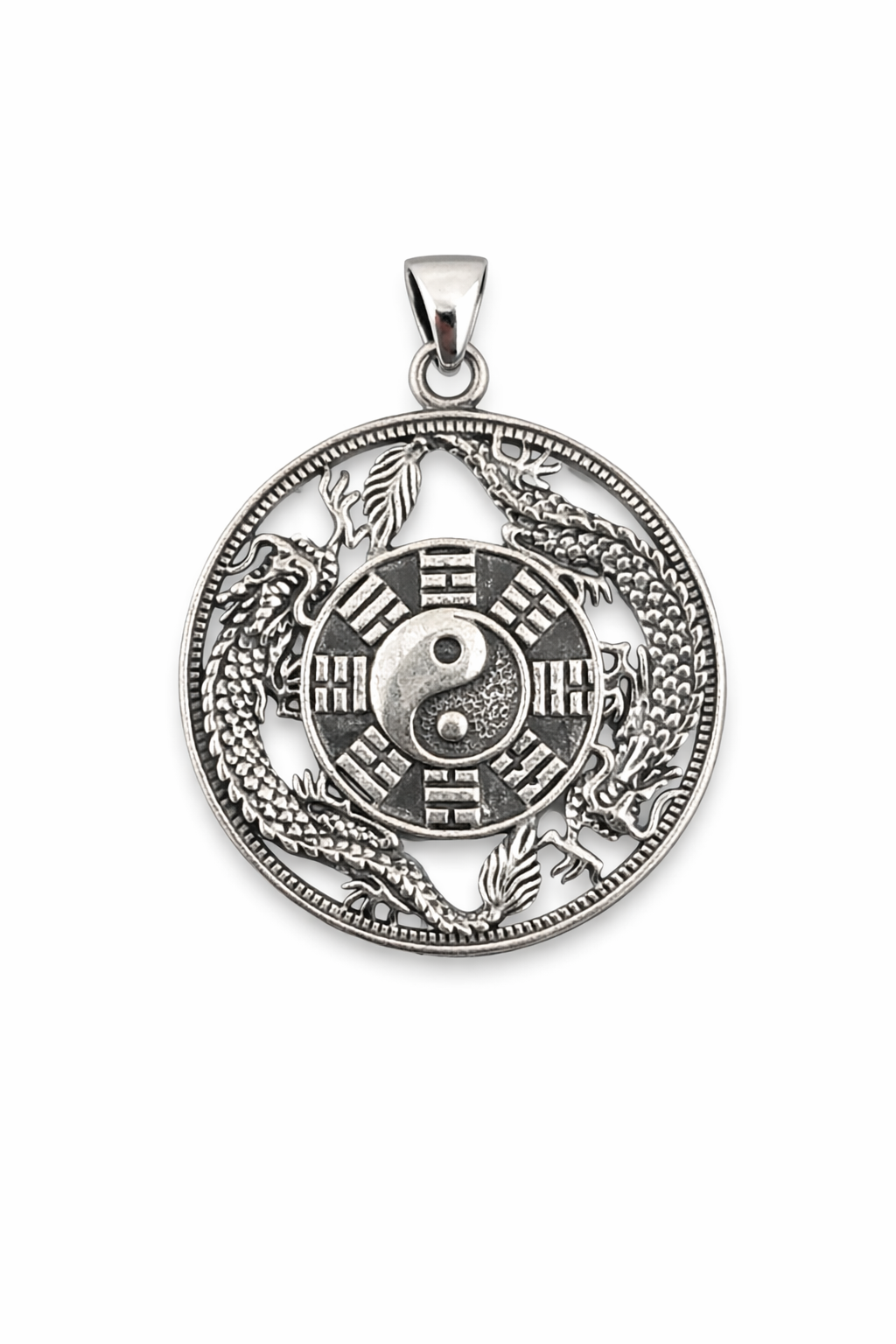 Yin Yang Bagua Dragon Pendant