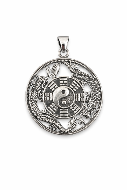 Yin Yang Bagua Dragon Pendant