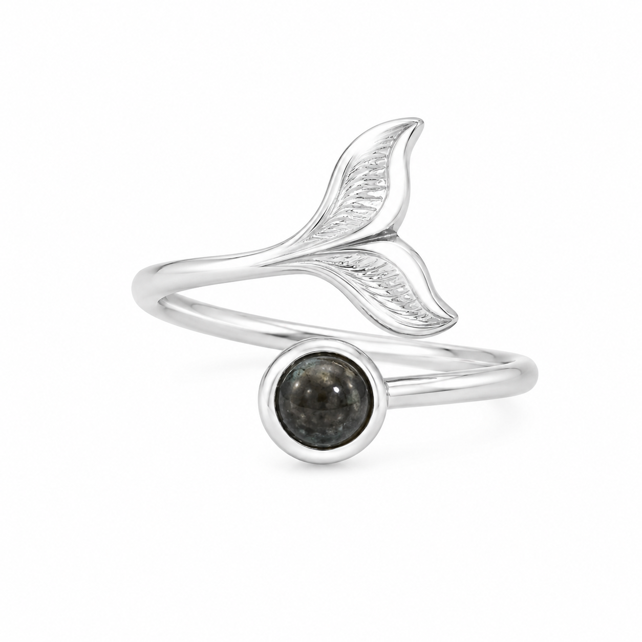 whale tail design rings
