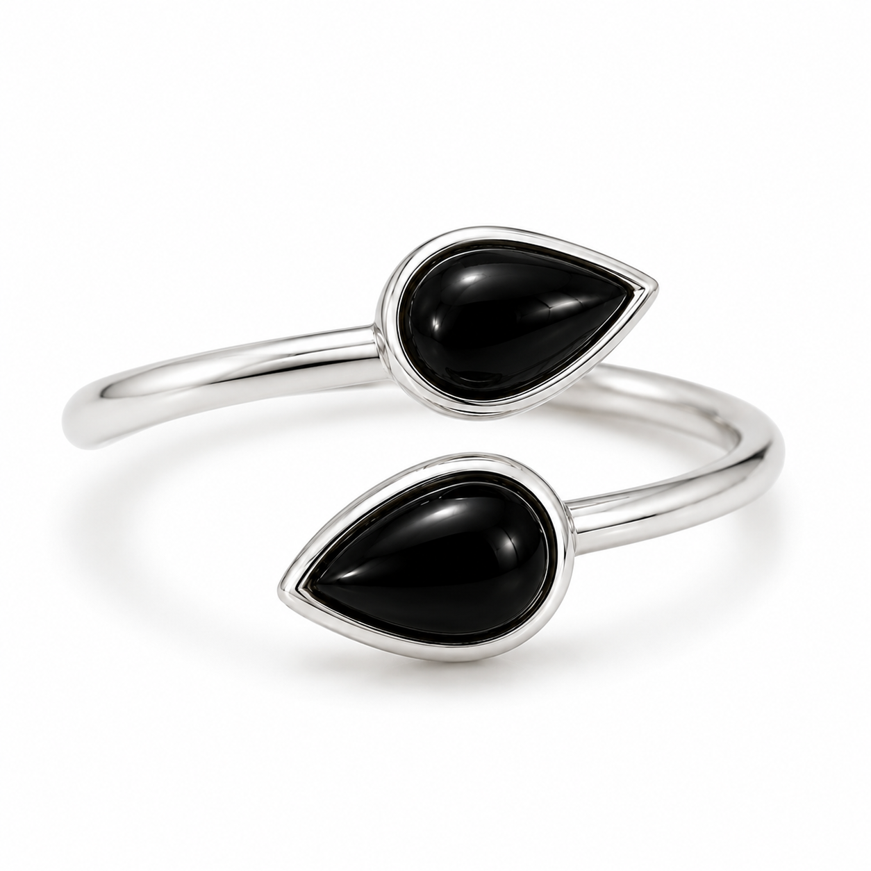 Silver adjustable rings