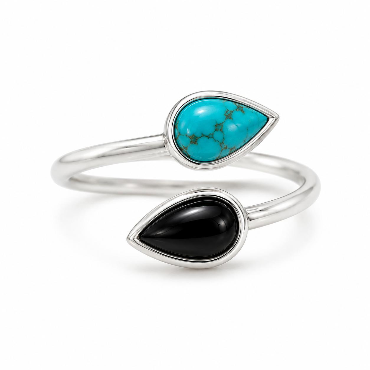 Silver adjustable rings