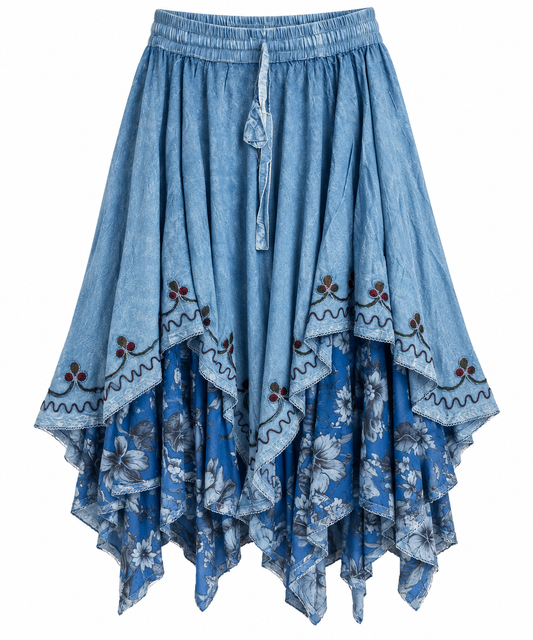 Boho Maxi Skirt(1629)